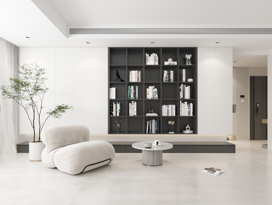 家裝案例丨簡約黑白灰，強(qiáng)迫癥的極致享受